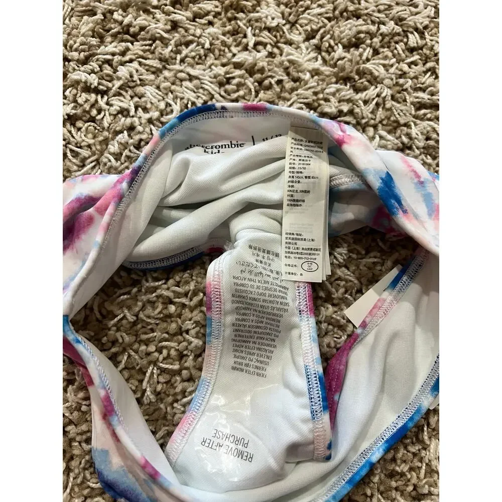 NWT❤️Abercrombie big kids Tie Die bikini bottom sz11-12